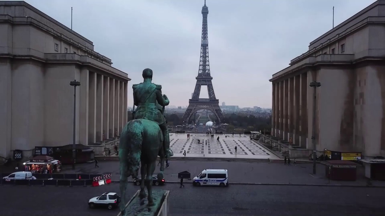 Drone crash in paris